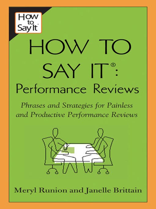 Title details for How to Say It® Performance Reviews by Meryl Runion - Available